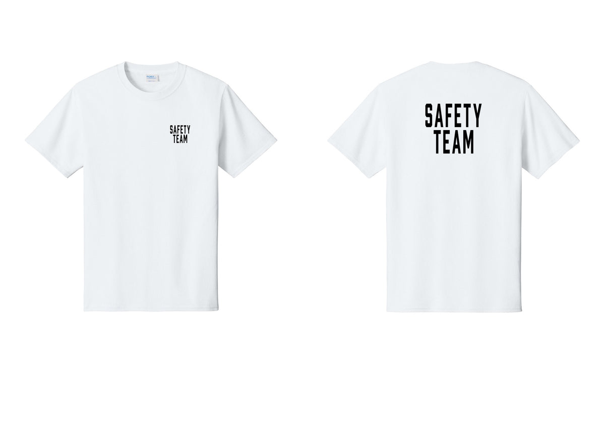 NYC Factory Safety Team T-Shirt for Events, Venues & Volunteers (Classic) - Chest + Back - White
