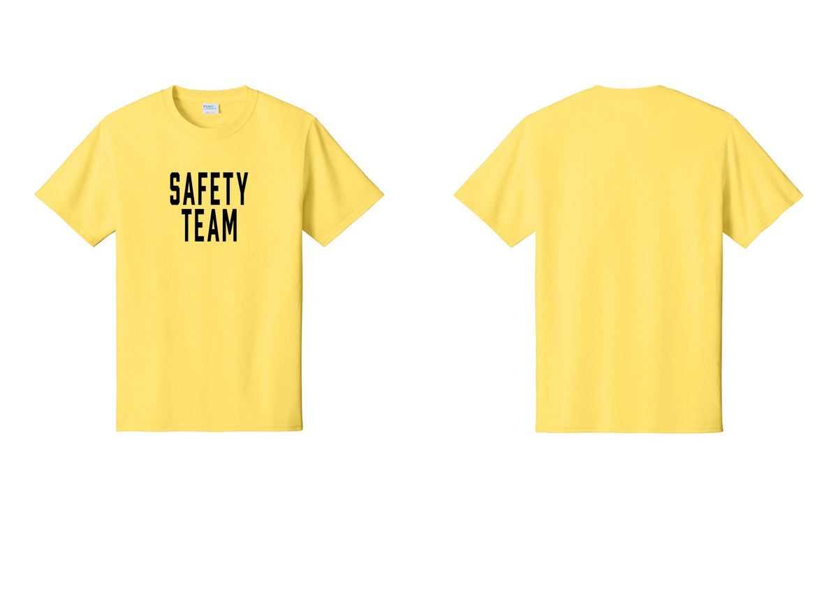 NYC Factory Safety Team T-Shirt for Events, Venues & Volunteers (Classic) - Front Only - Yellow