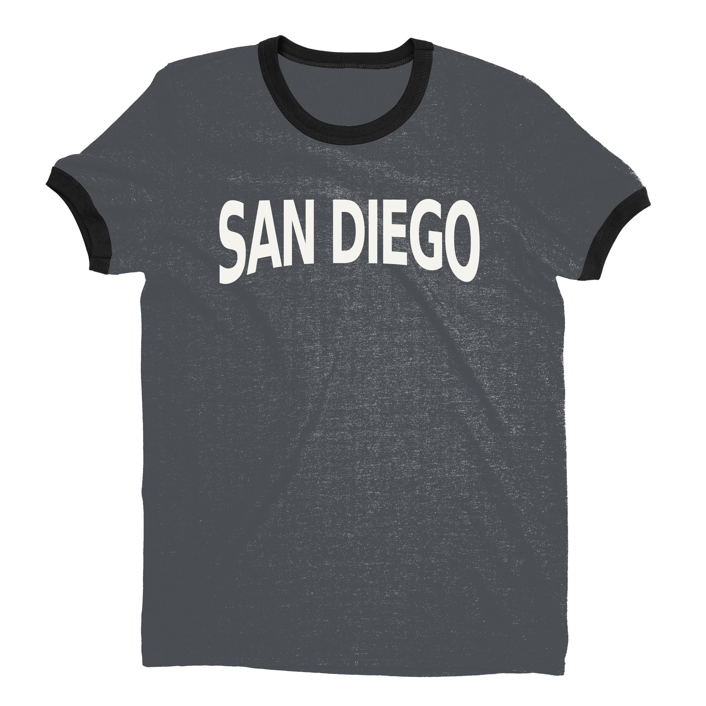 San Diego Ringer Tee — Dark Heather