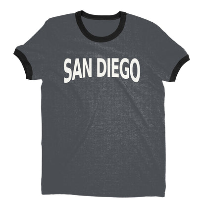 San Diego Ringer Tee — Dark Heather
