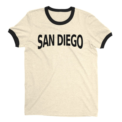 San Diego Ringer Tee — Natural