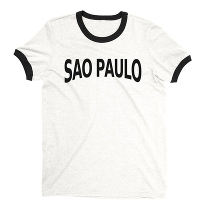 São Paulo Ringer Tee — White