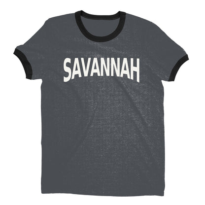 Savannah Ringer Tee — Dark Heather