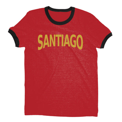 Santiago Ringer Tee — Red