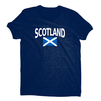 Scotland World Cup Plain Tee Unisex T-Shirt -- NYC Factory - Navy