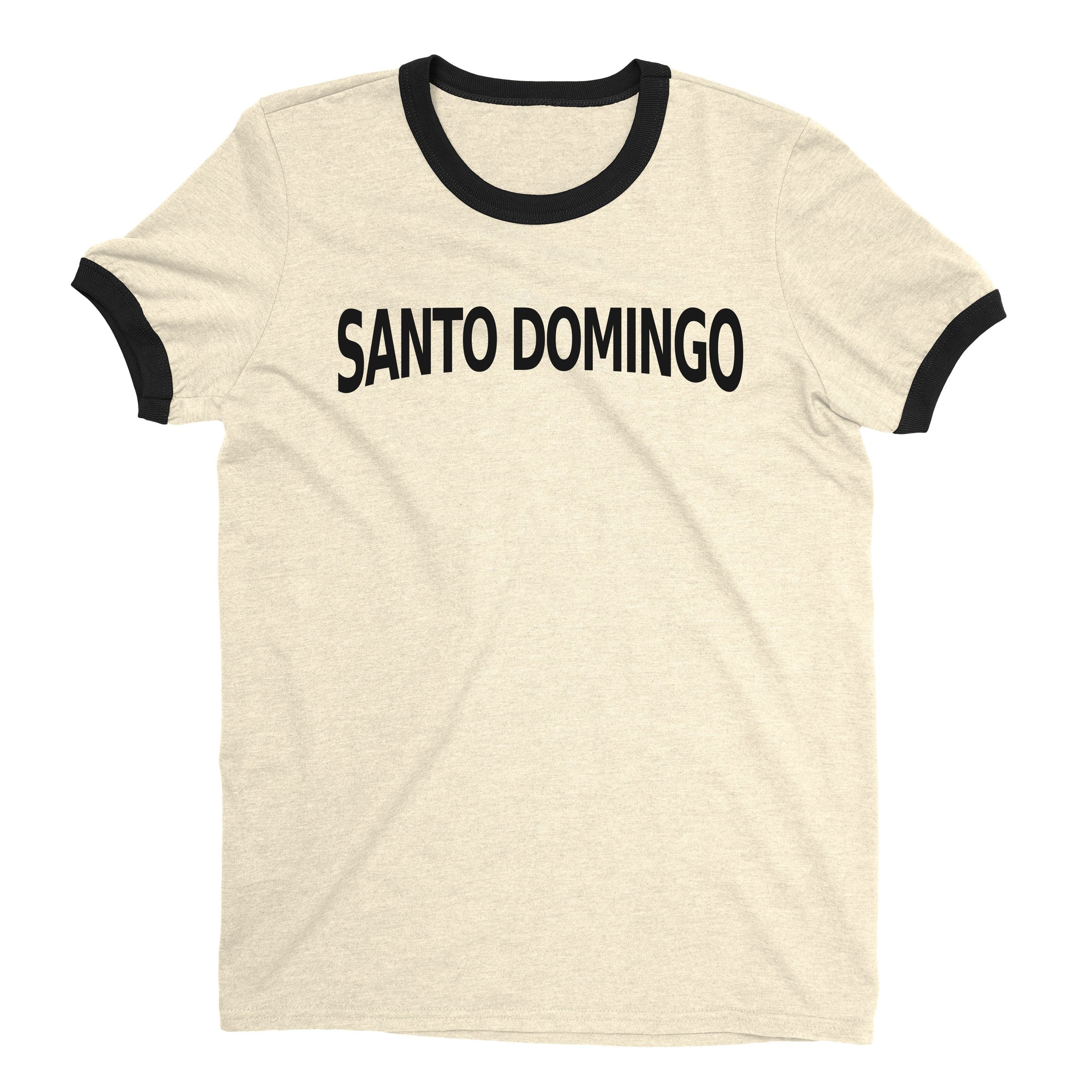 Santo Domingo Ringer Tee — Natural