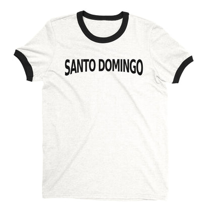 Santo Domingo Ringer Tee — White