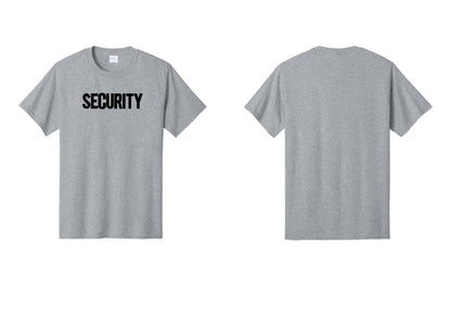 NYC Factory Men's Security Cotton T-Shirt - Front Only - Athletic Heather