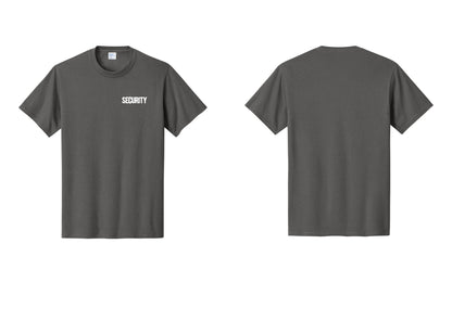 NYC Factory Men's Security Cotton T-Shirt - Chest Only - Charcoal