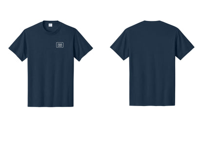 NYC Factory Custom Logo Men's Security Cotton T-Shirt - Your Logo Only - Navy