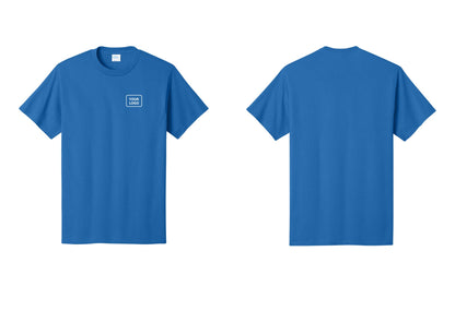 NYC Factory Custom Logo Men's Security Cotton T-Shirt - Your Logo Only - Royal