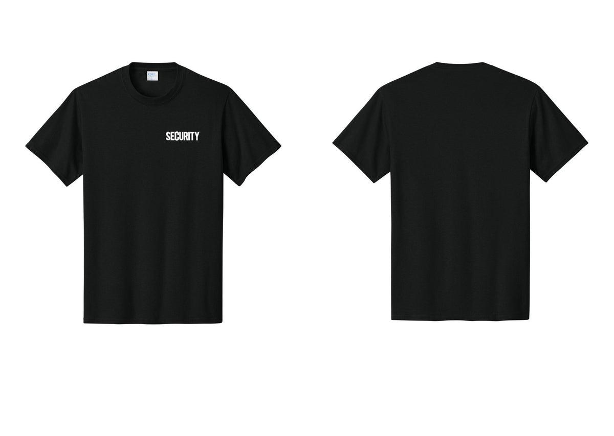 NYC Factory Men's Security Cotton T-Shirt - Chest Only - Black