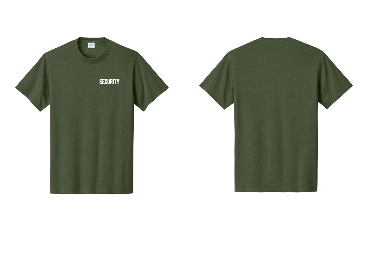 NYC Factory Men's Security Cotton T-Shirt - Chest Only - Olive