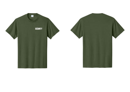 NYC Factory Men's Security Cotton T-Shirt - Chest Only - Olive