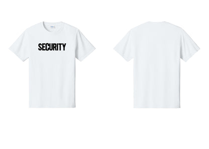 NYC Factory Men's Security Cotton T-Shirt - Front Only - White