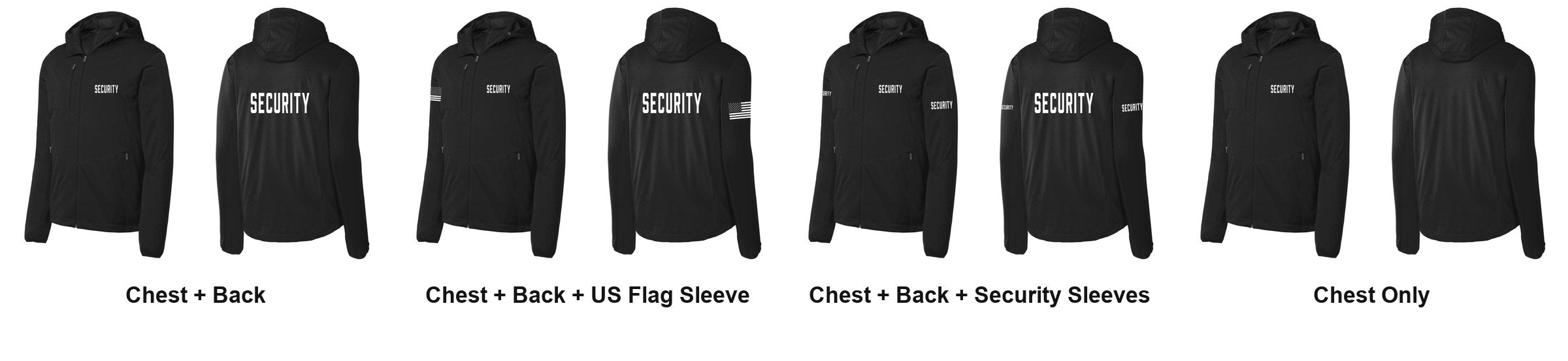 SECURITY t-shirt print layouts