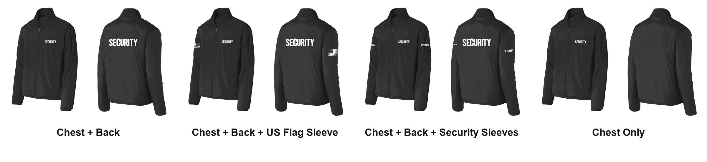 SECURITY t-shirt print layouts