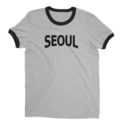 Seoul Ringer Tee — Heather Gray