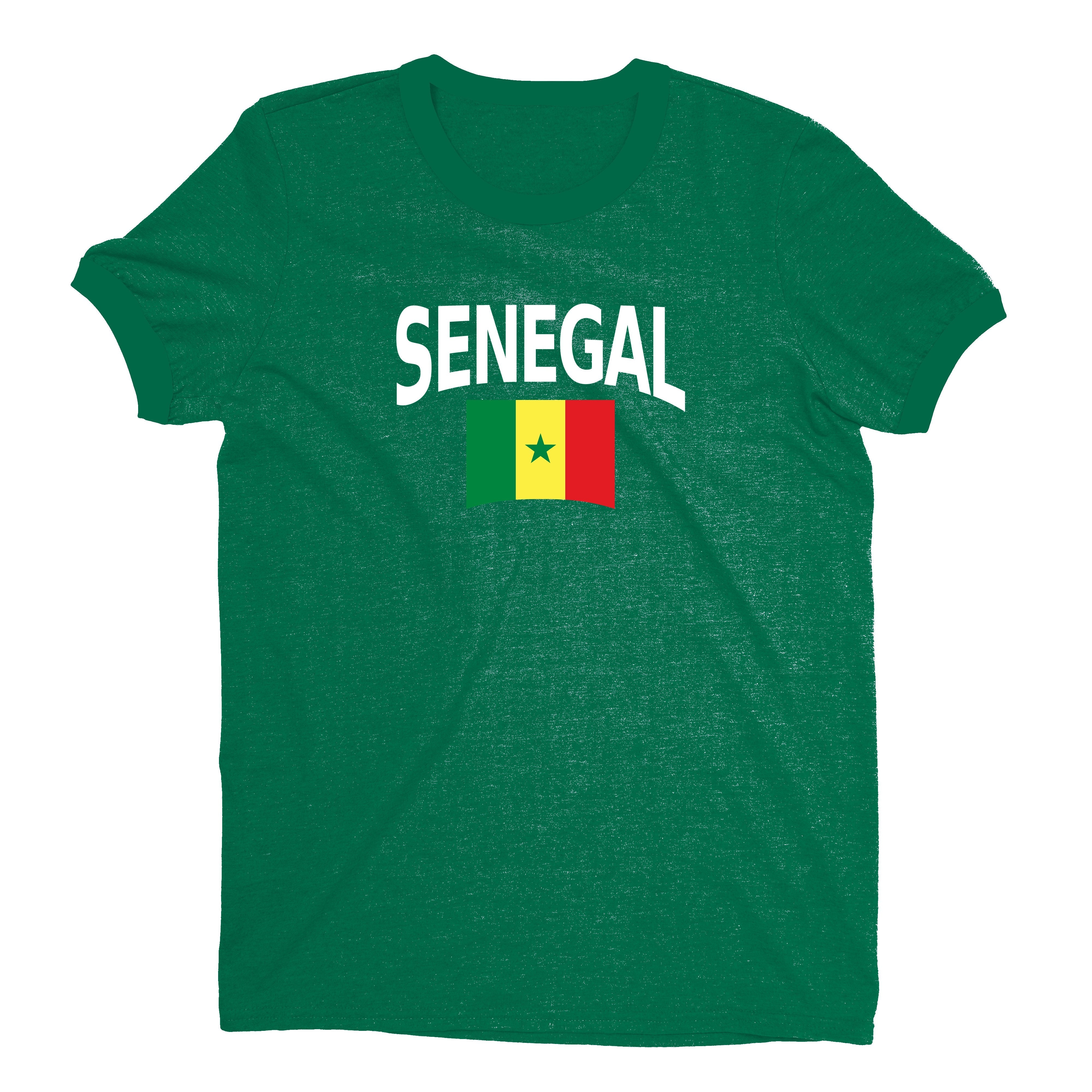 Senegal World Cup Plain Tee Unisex T-Shirt -- NYC Factory - Green