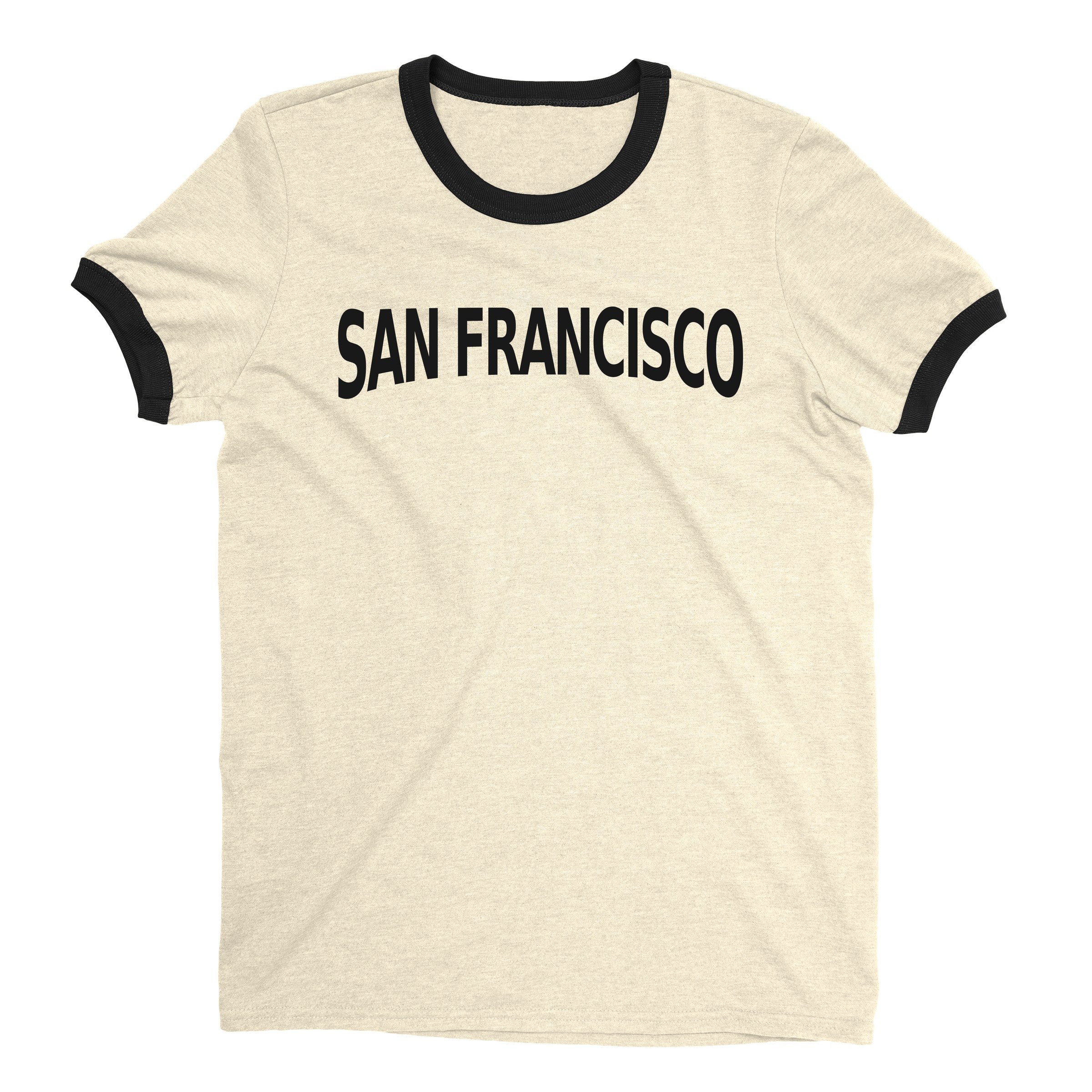 San Francisco Ringer Tee — Natural