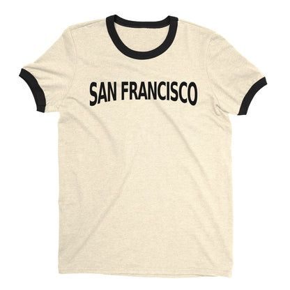 San Francisco Ringer Tee — Natural