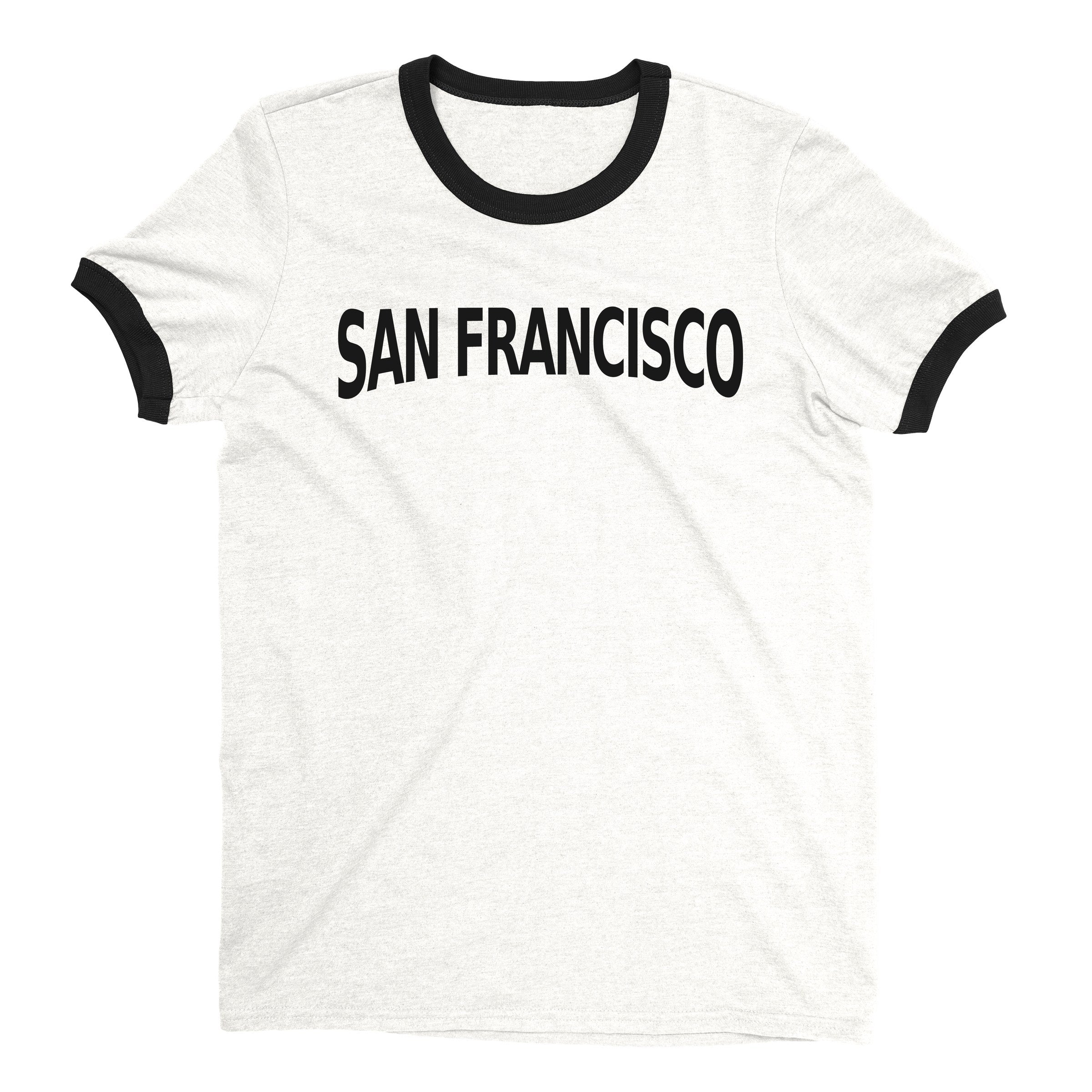 San Francisco Ringer Tee — White