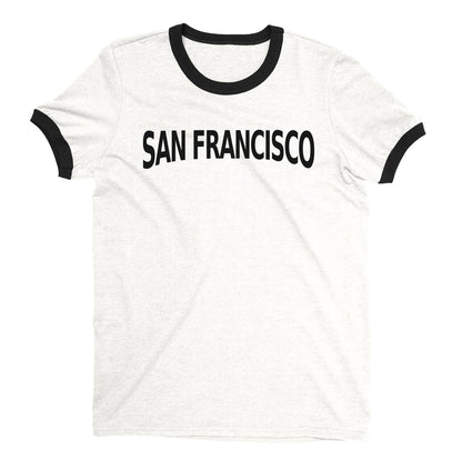 San Francisco Ringer Tee — White
