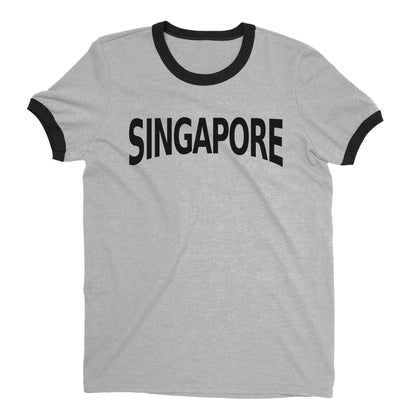 Singapore Ringer Tee — Heather Gray