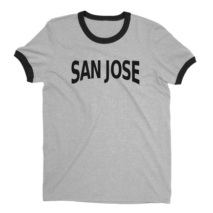 San Jose Ringer Tee — Heather Gray