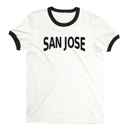 San Jose Ringer Tee — White