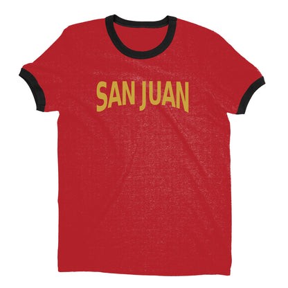 San Juan Ringer Tee — Red