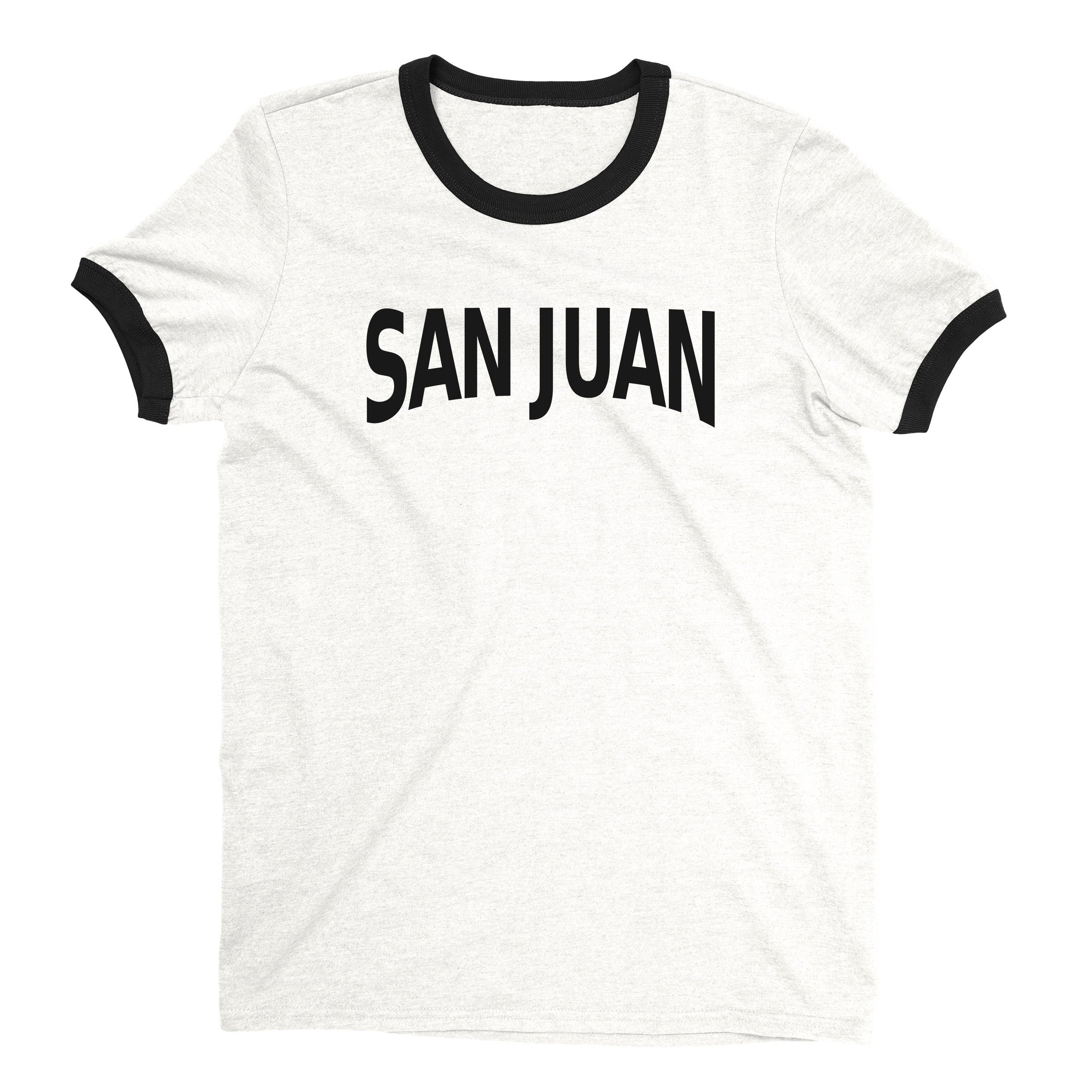 San Juan Ringer Tee — White