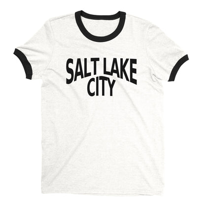 Salt Lake City Ringer Tee — White