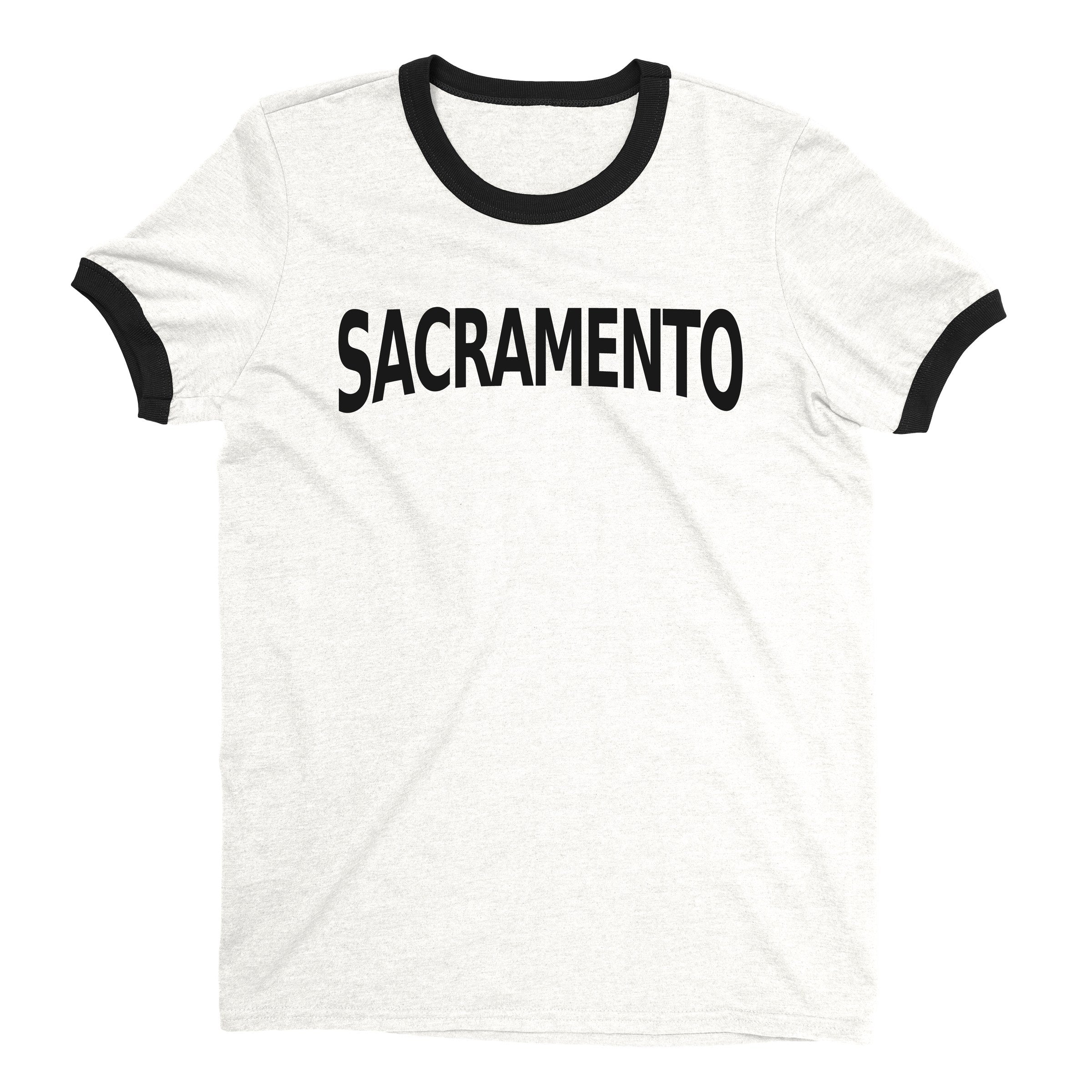 Sacramento Ringer Tee — White