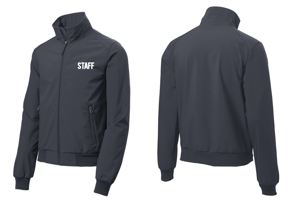 NYC Factory Staff Soft Shell Bomber Jacket (Bold) - Chest Only - Battleship Grey