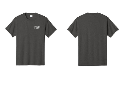 NYC Factory Staff T-Shirt, Bold Lettering - Chest Only - Dark Heather Grey