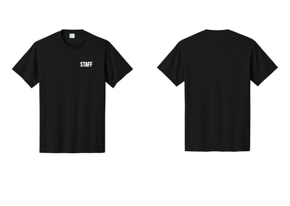 NYC Factory Staff T-Shirt, Bold Lettering - Chest Only - Black