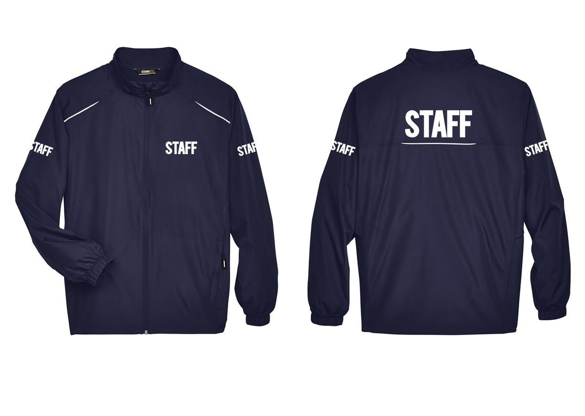 NYC Factory Staff Reflective Lightweight Jacket (Bold) - Chest + Back + Staff Sleeves - Classic Navy