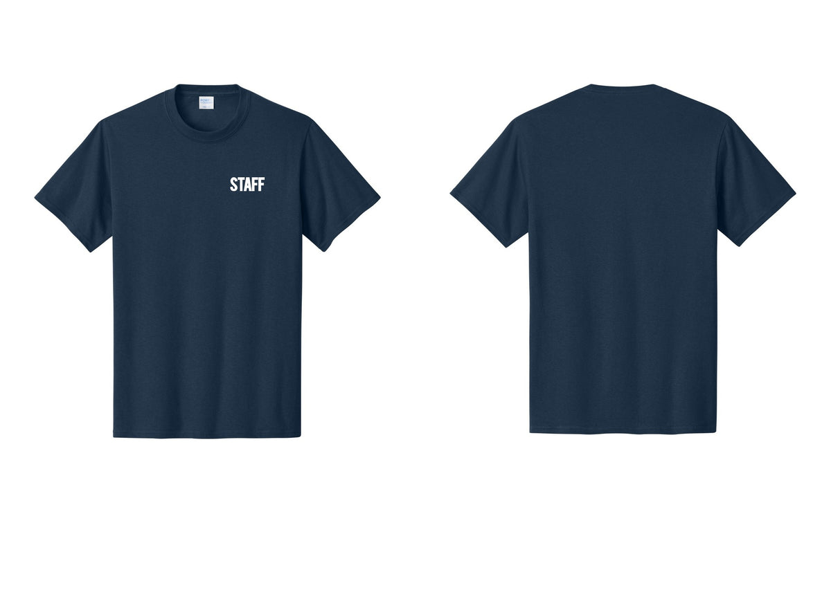 NYC Factory Staff T-Shirt, Bold Lettering - Chest Only - Navy