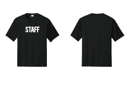 NYC Factory Staff Performance T-Shirt (Bold) - Front Only - Black