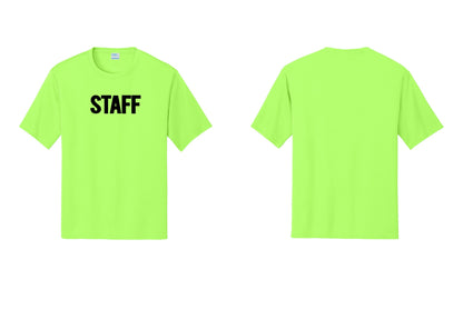 NYC Factory Staff Performance T-Shirt (Bold) - Front Only - Neon Green