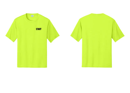 NYC Factory Staff Performance T-Shirt (Bold) - Chest Only - Neon Yellow