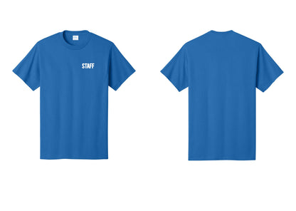 NYC Factory Staff T-Shirt, Bold Lettering - Chest Only - Royal