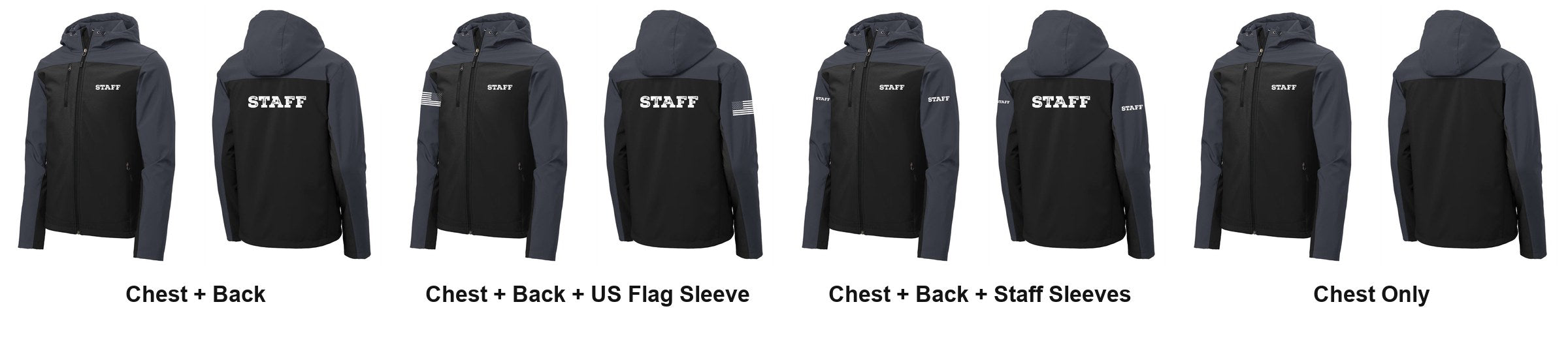STAFF t-shirt print layouts
