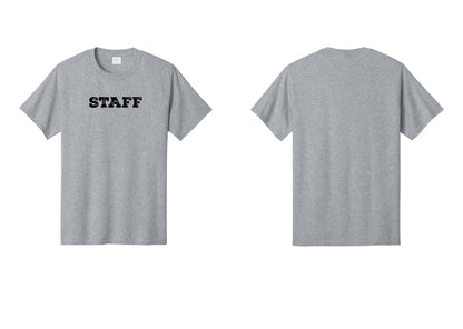 NYC Factory Staff T-Shirt, Rustic Lettering - Front Only - Athletic Heather