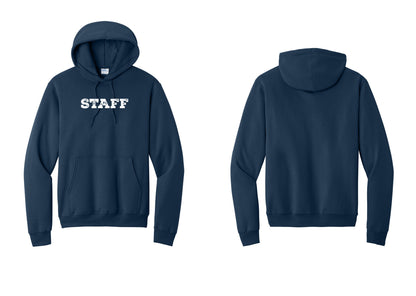 NYC Factory Staff Cotton Fleece Pullover Hoodie (Rustic) - Front Only - Navy