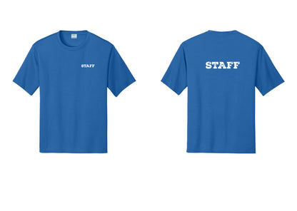 NYC Factory Staff Performance T-Shirt (Rustic) - Chest + Back - Royal