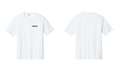 NYC Factory Staff Performance T-Shirt (Rustic) - Chest Only - White