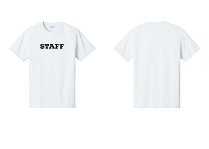 NYC Factory Staff T-Shirt, Rustic Lettering - Front Only - White