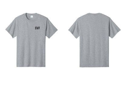 NYC Factory Staff T-Shirt, Condensed Lettering - Chest Only - Athletic Heather